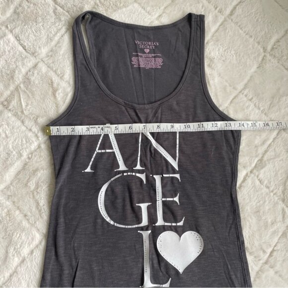 Victoria's Secret | Gray "Angel" Bling Tank Top | Size Small - Picture 7 of 9